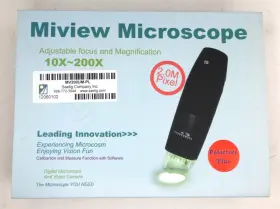 Mv200um-pl Saelig Usb Miview Digital Microscope W Software 10x-200x 2mp Multi Use New In Box