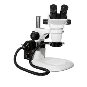 Sz-pk1-an Scienscope Ssz Stereo Zoom Binocular With Fiber-optic Led Light On