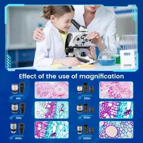 40x-2000x Sedumic 313048254268 Microscope For Adults Kids Compound Monocular Students #2