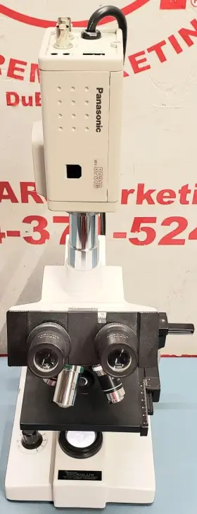 Wv-bp310 Seiler 286522 Microlux Microscope With Panasonic Cctv Camera #3