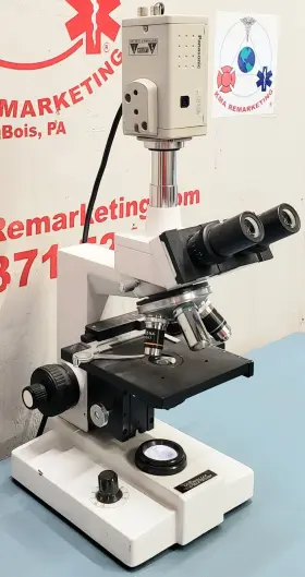 Wv-bp310 Seiler 286522 Microlux Microscope With Panasonic Cctv Camera