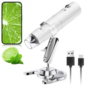 50x-1000x Skybasic P303-w-ca Wireless Digital Microscope Magnification Wifi Pocket Stand