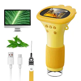 Sk-372-us-jp Skybasic Microscope For Kids 2 Inch Ips Screen 1000x Handheld Digital Microscopes Hd Pock