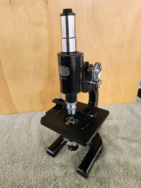 151187 Spencer Lens Company Co Dedicated Darkfield Microscope Serial No Rhodium Plated