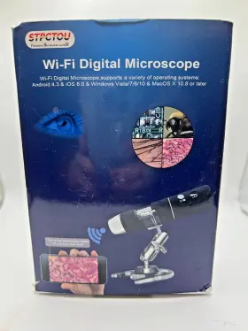 50x-1000x Stpctou Pfo18005 Wi-fi Digital Microscope Magnification High Res 8 Led Video Photo