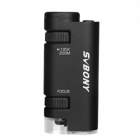 60x-120x Svbony F9367a Sv603 Pocket Microscopes With Led For Outdoor Observation