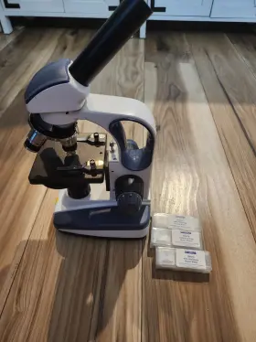 40x-400x Swift 1888034 Upright Monocular Compound Microscope W Slides