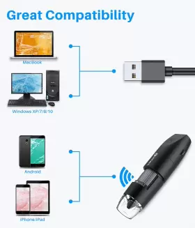T Takmly 682601003392 Portable Digital Microscope Wireless Handheld Usb Inspection Camera 50x More #2
