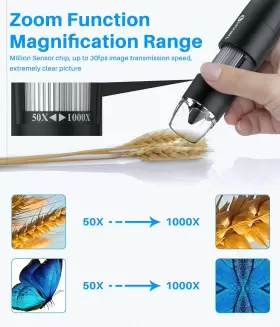 T Takmly 682601003392 Portable Digital Microscope Wireless Handheld Usb Inspection Camera 50x More #3