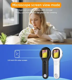 T Takmly 721545020666 Microscope For Kids Educational Science Kit Toys Portable Handheld Magnifying #2