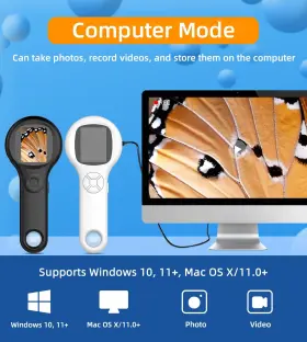 T Takmly 721545020666 Microscope For Kids Educational Science Kit Toys Portable Handheld Magnifying #3