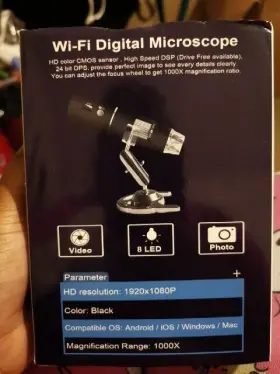 Ts-wifi-001 T Takmly Wireless Digital Smart Plastic Microscope - Black #2