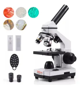 1000x Tacklife Msp01 Compound Microscope Magnification Monocular Lights