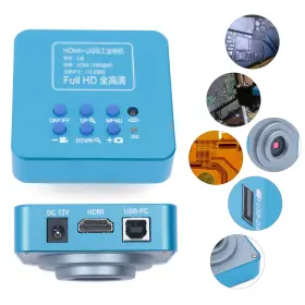 Tbvechi 740684309159 Hd 1080p Hdmi Industrial Digital Video Microscope Camera C Mount Usb Blue New