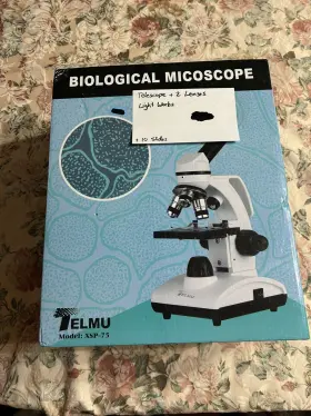 40x-1000x Telmu Xsp-75 Microscope Cordless Led Illumination Lab Compound New