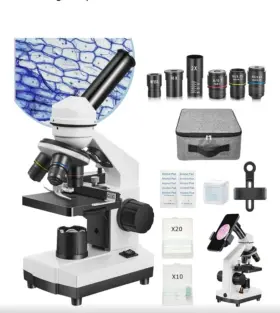 Aetemm0101-5bbzz6-uk01 Temery Microscope For Adults Kids Students 40x-2000x Biological