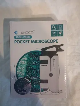 100x-250x Tencco 445026473439 Handheld Microscope Mini Pocket Portable New In Box Science Fun