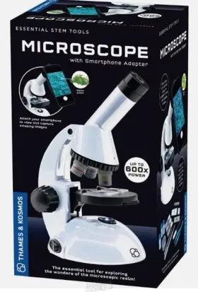 Thames & Kosmos 814743018716 The And Microscope Essential Stem Tool With Smartphone Adapter