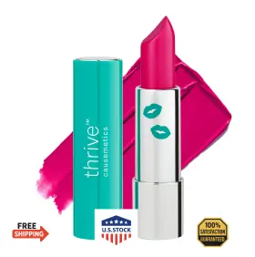 B0fmmf89hn Thrive Causemetics Impact-full Smoothing Lipstick Ebony Fuchsia Pink Vitamin E
