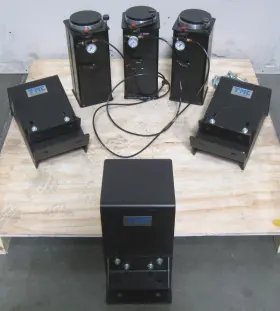 65-17611-00 Tmc Technical Manufacturing Corp. C199805 Lot 3 Vibration Isolators Isolation Legs With Platform Brackets