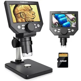 1000x Tomlov 889251607608 Coin Microscope Lcd Digital Magnifier With 8 Adjustabl