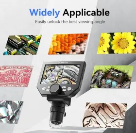 1-1000x Tomlov 973692193579 Lcd Digital Microscope 4.3 Inch 1080p 10 Megapixels Magnification Zoom #2