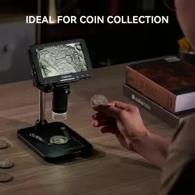 Tomlov 973692199601 5 Lcd Digital Microscope 1080p Coin Magnifier Record Photo/video 32gb #2