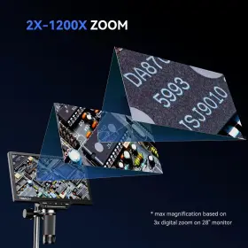 Dm201-pro Tomlov Hdmi Digital Microscope 1080p 1200x Coin Magnifier Soldering Scope 32gb #3