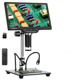 Dm201-pro Tomlov Hdmi Digital Microscope 1080p 1200x Coin Magnifier Soldering Scope 32gb