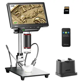 Dm202max Tomlov Digital Microscope Coin Magnifier Camera&video For Error Coins 10 Inch Screen