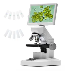 Dm301-max Tomlov Dm301 Max 7 Inch 1200x Wireless Digital Biological Microscope Usb Hdmi Scope