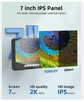 1200x24mp Tomlov Dm401 7 Inch 2k Digital Microscope Hdmi Lcd Coin With Screen #2