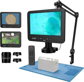 Dm402-arm Tomlov Neatfi 10 Inch Lcd Digital Microscope 1300x Fr Electronics Repair Dm402