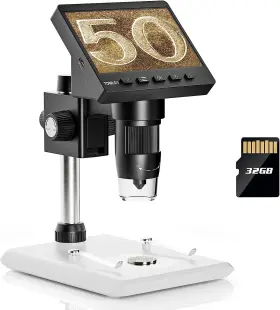 1000x Tomlov Dm43 4.3 Inch Usb Digital Microscope Lcd Endoscope Coin Magnifier With Light