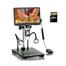 1200x Tomlov Dm9b 7 Inch Lcd Digital Microscope 1080p Coin Magnifier
