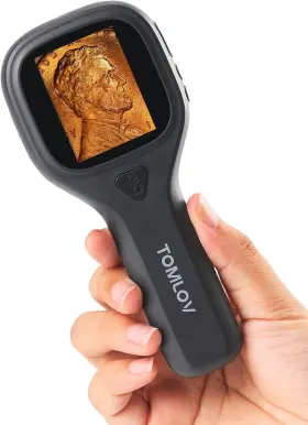 P10-evo Tomlov 2 Inch Digital Microscope 20x Coin Jewelers Loupe Led Illuminated