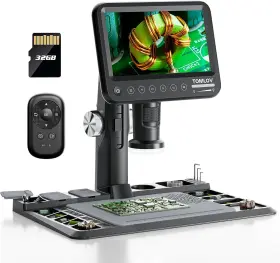 Trm101 Tomlov 7 Inch Ips Digital Microscope 1600x Soldering Electric Repairing