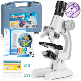 100x-1200x Uarzt 733420915455 Kids Beginner Microscope Science Kit With 2024 New 1