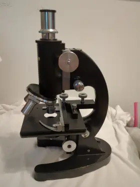 61622 Unitrons Microscope Phase Contrast By Unitron With Electric Illuminator And Mirror