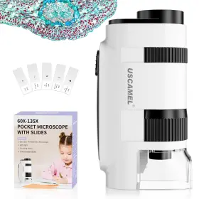 Yqmy-ra3-314 Uscamel Pocket Microscope For Kids And Adults - 135x Mini Portable Handhe