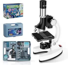 Yqmy-ra3-370-3 Uscamel 2400x Kids Microscope Science Kit - Handheld For White And Black