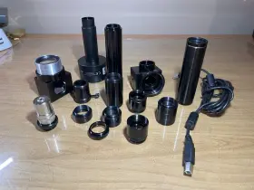 Dcm300 Uzman 3mp Usb2 Microscope Camera With Edmund 10x Objective Lot