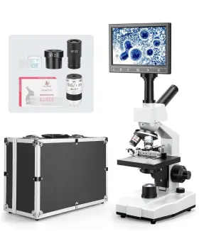 40x-2500x Vabiooth Vb-m001-c Blood Version Dual-view Compound Monocular Microscope Mag