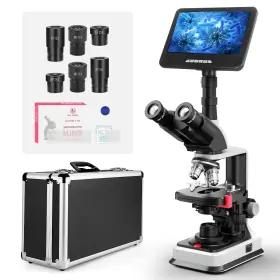 Vb-m006-sm-us Vabiooth 24mp Smart Monitor Lab Compound Trinocular Microscopes 40x-2500x Magnificat