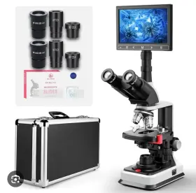 Vb-m007 Vabiooth Trinocular Compound Microscope With Case