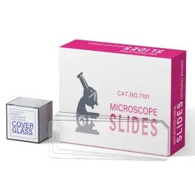 Vb-s004 Vabiooth Rounded Edge Microscope Slides Kit 50 Pcs Pre-cleaned Blank Slide