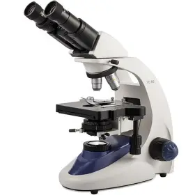 Ve-b6 Velab Binocular Siedentopf Microscope 4 Lenses 5.90 Inch X 5.19 Double Plate