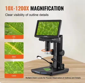 10-1200x Vevor 197988783695 Digital Microscope Coin 7in Ips Screen Magnification #3