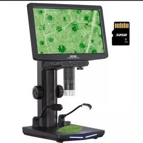 10-1200x Vevor 197988783695 Digital Microscope Coin 7in Ips Screen Magnification