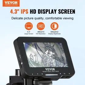50x-1000x Vevor 840349955179 Digital Microscope 4.3 Inch Ips Screen Magnification 1080p Photo/ #2